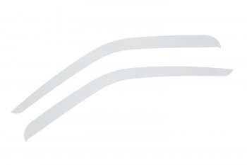 419 р. Дефлекторы окон (накладные, белые) REIN ГАЗ ГАЗель 3302 1-ый рестайлинг бортовой  (2003-2010). Увеличить фотографию 1