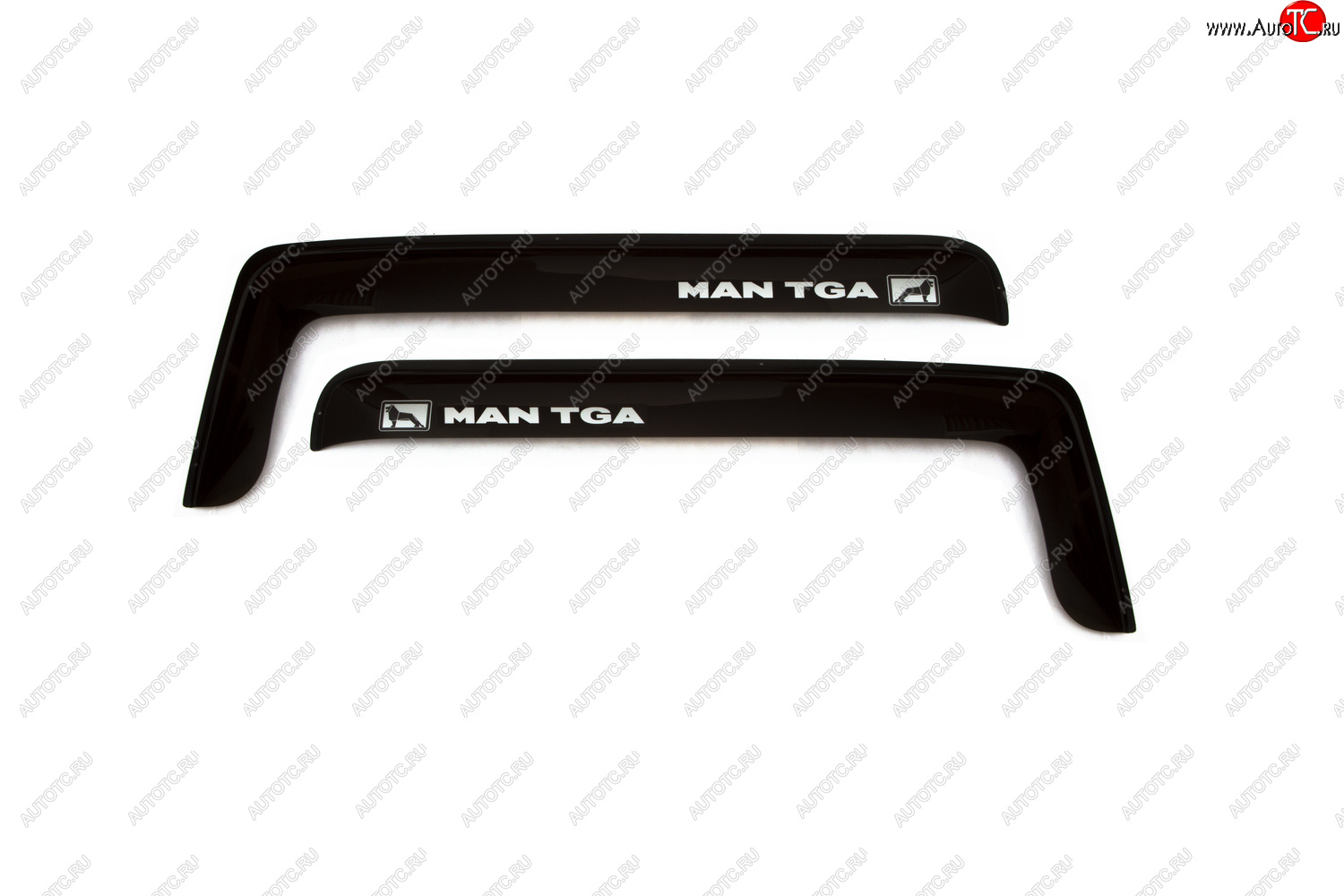 1 499 р. Дефлекторы окон (с логотипом MAN TGA, накладные, чёрные) REIN  MAN TGA (2000-2024)