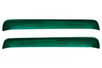 Дефлекторы окон (с логотипом SCANIA, накладные, зелёные) REIN Scania 4-series (1997-2007)