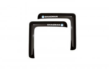 Дефлекторы окон (с логотипом SHACMAN, накладные, дымчатые) REIN SHACMAN (SHACMAN) F2000 (ф2000) (2013-2024)