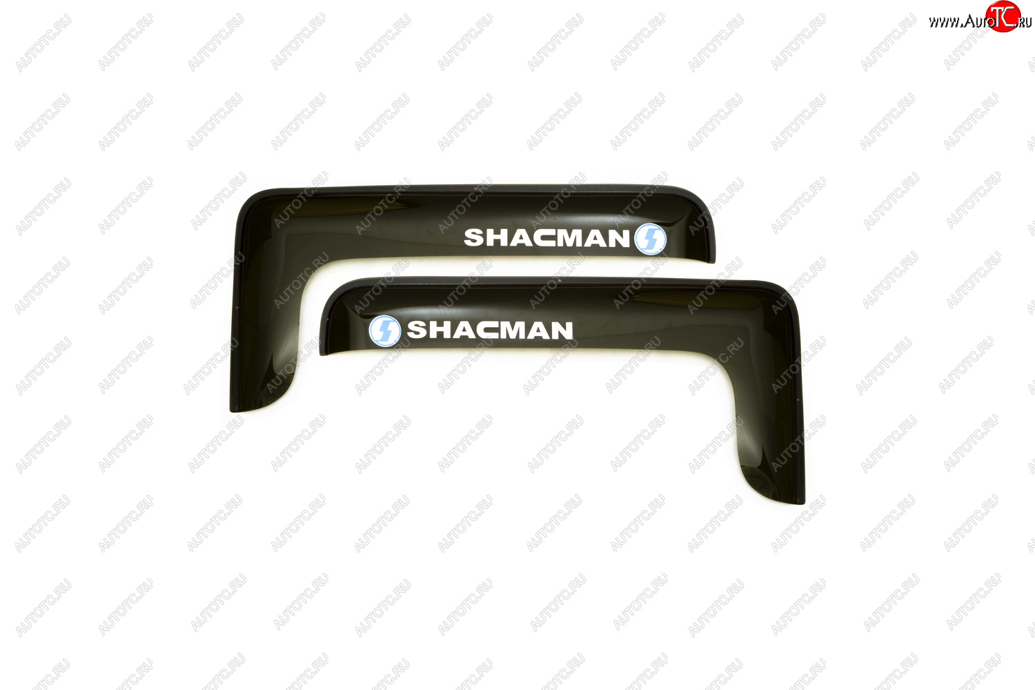 1 129 р. Дефлекторы окон (с логотипом SHACMAN, накладные, дымчатые) REIN  SHACMAN F2000 (2013-2024)