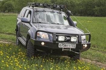 48 999 р. Бампер силовой передний РИФ  Ford Ranger  1 (2003-2007) (с доп. фарами и защитной дугой). Увеличить фотографию 4