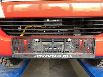 20 699 р. Площадка под лебёдку РИФ (в штатный бампер) Toyota Fortuner AN160 дорестайлинг (2015-2020). Увеличить фотографию 4