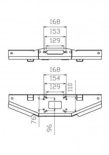 12 499 р. Площадка под лебёдку РИФ (в штатный бампер, для лебёдок 4500 серии)  Suzuki Jimny  JB64 (2018-2023). Увеличить фотографию 5