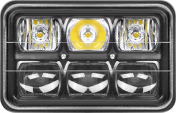 4 749 р. Встраиваемая универсальная светодиодная фара (167х107х81 мм 60W) РИФ  многие автомобили. Увеличить фотографию 2