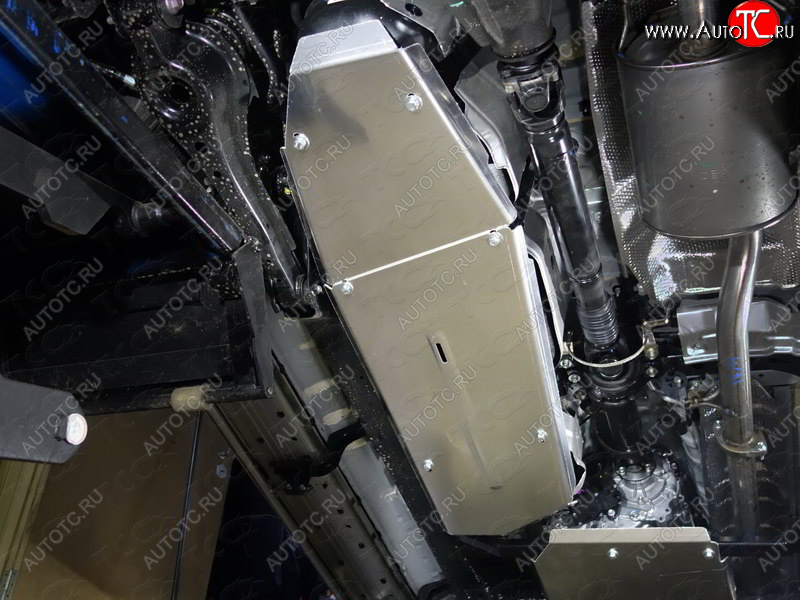 10 349 р. Защита бака (2 штуки, алюминий) TCC Toyota Fortuner AN160 дорестайлинг (2015-2020)