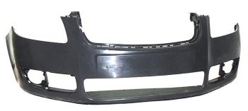 2 299 р. Бампер передний NSP  Skoda Fabia  Mk2 (2007-2010) (Неокрашенный). Увеличить фотографию 1