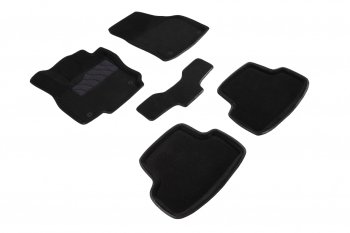 Коврики в салон SEINTEX 3D ВОРС (комплект) Skoda Karoq NU7 рестайлинг (2020-2024)  (Цвет: черный)