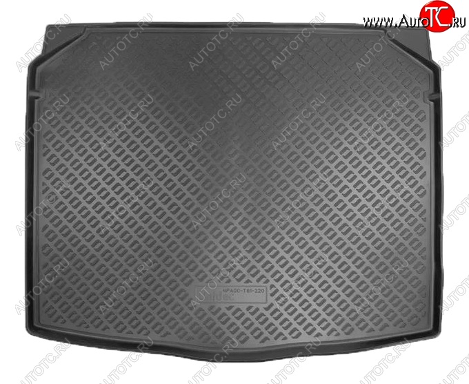 1 599 р. Коврик в багажник (комплектация с сидениями VarioFlex) Norplast  Skoda Karoq  NU7 (2017-2021) (Черный)