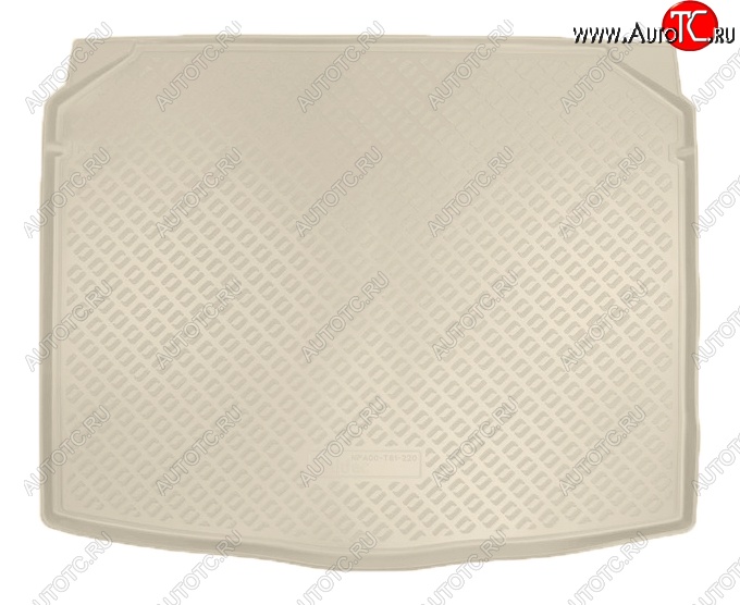 1 979 р. Коврик в багажник (комплектация с сидениями VarioFlex) Norplast  Skoda Karoq  NU7 (2017-2021) (Бежевый)