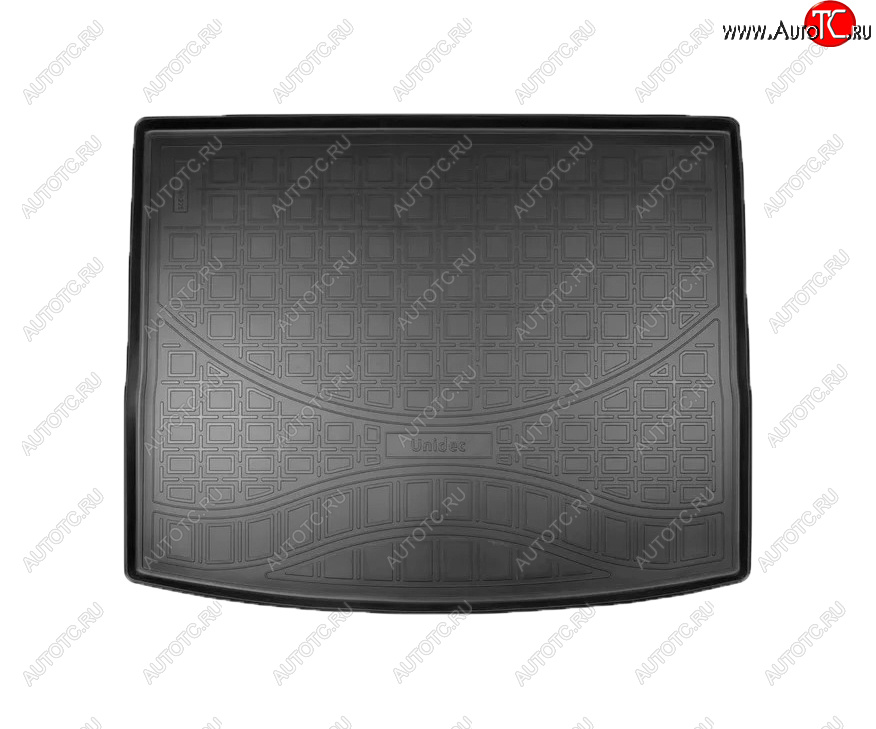 1 699 р. Коврик багажника Norplast Unidec (4х4 с органайзером)  Skoda Karoq  NU7 (2017-2021) (Цвет: черный)