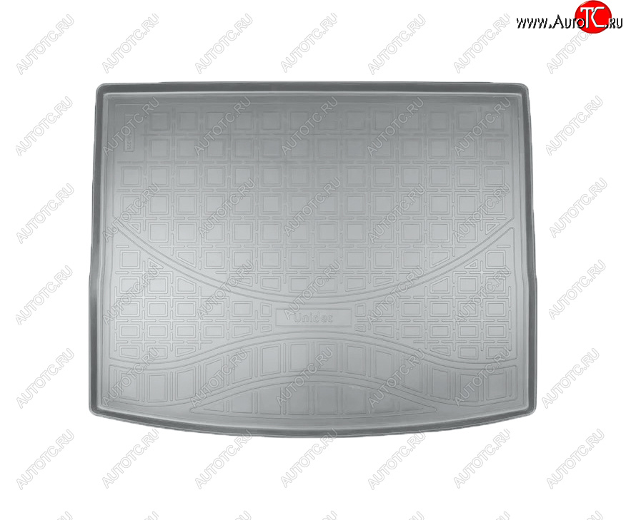 2 099 р. Коврик багажника Norplast Unidec (4х4 с органайзером)  Skoda Karoq  NU7 (2017-2021) (Цвет: серый)