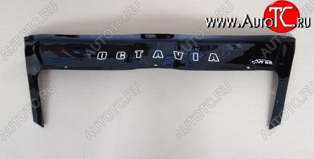 999 р. Дефлектор капота (с клыками) Russtal  Skoda Octavia  A5 (2004-2008)