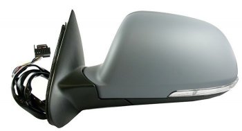 Боковое левое зеркало заднего вида SAT (складное, поворот, обогрев, подсветка, 11 контактов) Skoda Octavia A5 лифтбэк рестайлинг (2008-2013)