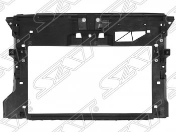 3 399 р. Рамка радиатора (телевизор) SAT Skoda Rapid NH3 дорестайлинг лифтбэк (2012-2017) (Неокрашенная). Увеличить фотографию 1