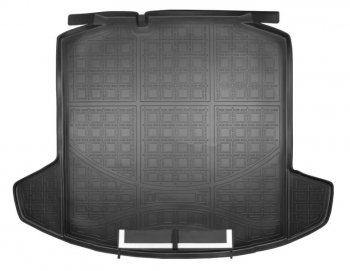 2 799 р. Коврик в багажник Norplast  Skoda Rapid  NH3 (2012-2020) (Черный с фартуком). Увеличить фотографию 1