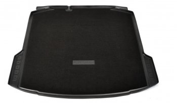 Комбинированый коврик багажника Unidec (без ушей) Skoda Rapid NH3 рестайлинг лифтбэк (2017-2020)  (Черный)