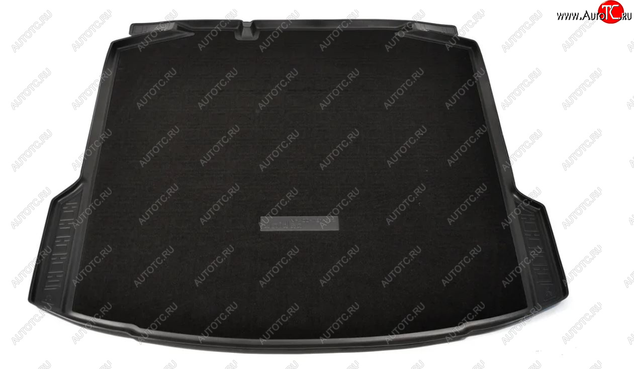 2 699 р. Комбинированый коврик багажника Unidec (без ушей)  Skoda Rapid  NH3 (2012-2020) (Черный)