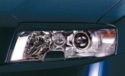 1 649 р. Реснички на фары CT Skoda Superb седан 3U дорестайлинг (2001-2006) (Неокрашенные). Увеличить фотографию 1