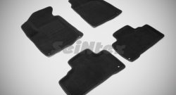 4 799 р. Износостойкие коврики в салон SeiNtex Premium 3D 4 шт. (ворсовые, черные) SSANGYONG Actyon дорестайлинг (2010-2013). Увеличить фотографию 1