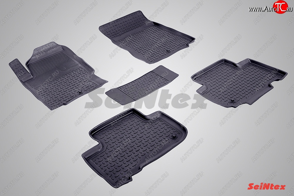 4 599 р. Износостойкие коврики в салон с высоким бортом SeiNtex Premium 4 шт. (резина)  SSANGYONG Rexton  Y290 (2012-2017)