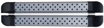 Алюминиевые порожки для ног Сити Стайл SSANGYONG Rexton Y250 1-ый рестайлинг (2006-2012)