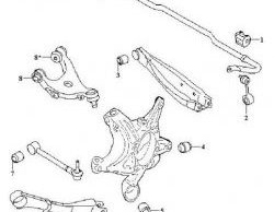 1 939 р. Полиуретановый сайлентблок верхнего поперечного рычага задней подвески (2 шт.) Точка Опоры Subaru Tribeca (2005-2007). Увеличить фотографию 2
