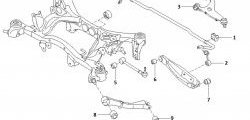 1 489 р. Полиуретановый сайлентблок верхнего рычага задней подвески (задний) (2 шт.) Точка Опоры Subaru Outback BR/B14 дорестайлинг универсал (2009-2013). Увеличить фотографию 2