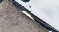 18 799 р. Защита порогов с пластиковыми вставками для ног из круглой трубы диаметром 76 мм Russtal  Subaru Forester  SJ (2012-2016) (Защита порогов с со скосами на торцах (вариант 1)). Увеличить фотографию 1