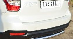 17 499 р. Одинарная защита заднего бампера из трубы диаметром 63 мм SLITKOFF  Subaru Forester  SJ (2012-2016) дорестайлинг. Увеличить фотографию 2