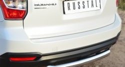 17 999 р. Одинарная защита заднего бампера из трубы диаметром 76 мм SLITKOFF Subaru Forester SJ дорестайлинг (2012-2016). Увеличить фотографию 2