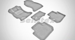Износостойкие коврики в салон SeiNtex Premium 3D 4 шт. (ворсовые, серые) Subaru Forester SJ дорестайлинг (2012-2016)