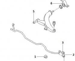 379 р. Полиуретановая втулка стабилизатора передней подвески Точка Опоры (19 мм)  Subaru Forester ( SF,  SG) - Outback  BH/BE12. Увеличить фотографию 2