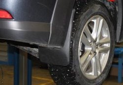 1 119 р. Задние брызговики NovLine 2 шт.  Subaru Impreza  GJ (2012-2017). Увеличить фотографию 1