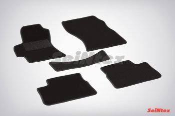 2 599 р. Комплект ворсовых ковриков в салон LUX Seintex Subaru Impreza GE седан (2007-2012) (Чёрный). Увеличить фотографию 1