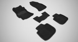 Износостойкие коврики в салон 3D SUBARU OUTBACK V черные (компл) Subaru (Субару) Outback (Аутбэк)  BS/B15 (2014-2018) BS/B15 дорестайлинг универсал