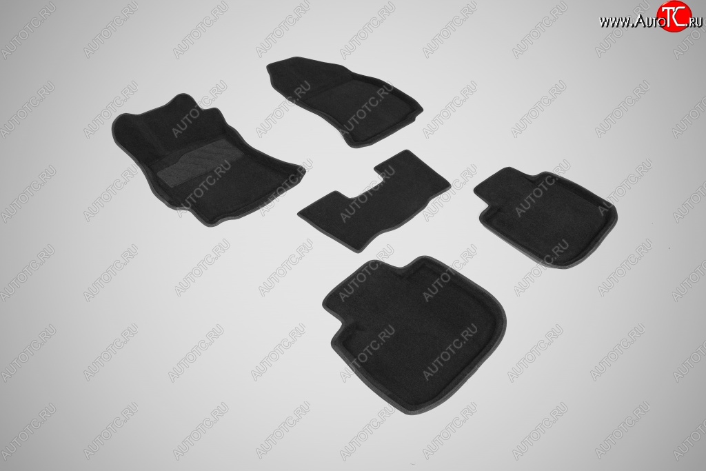 4 999 р. Износостойкие коврики в салон 3D SUBARU OUTBACK V черные (компл)  Subaru Outback  BS/B15 (2014-2018)