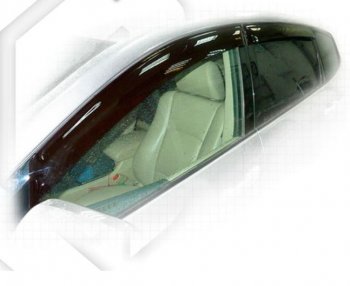 2 169 р. Дефлектора окон CA-Plastic Subaru Tribeca (2005-2007) (Classic полупрозрачный, Без хром.молдинга). Увеличить фотографию 1