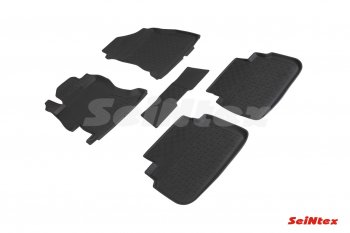 4 599 р. Резиновые коврики в салон с высоким бортом SeiNtex  Subaru XV  GT/G24 (2017-2024). Увеличить фотографию 1