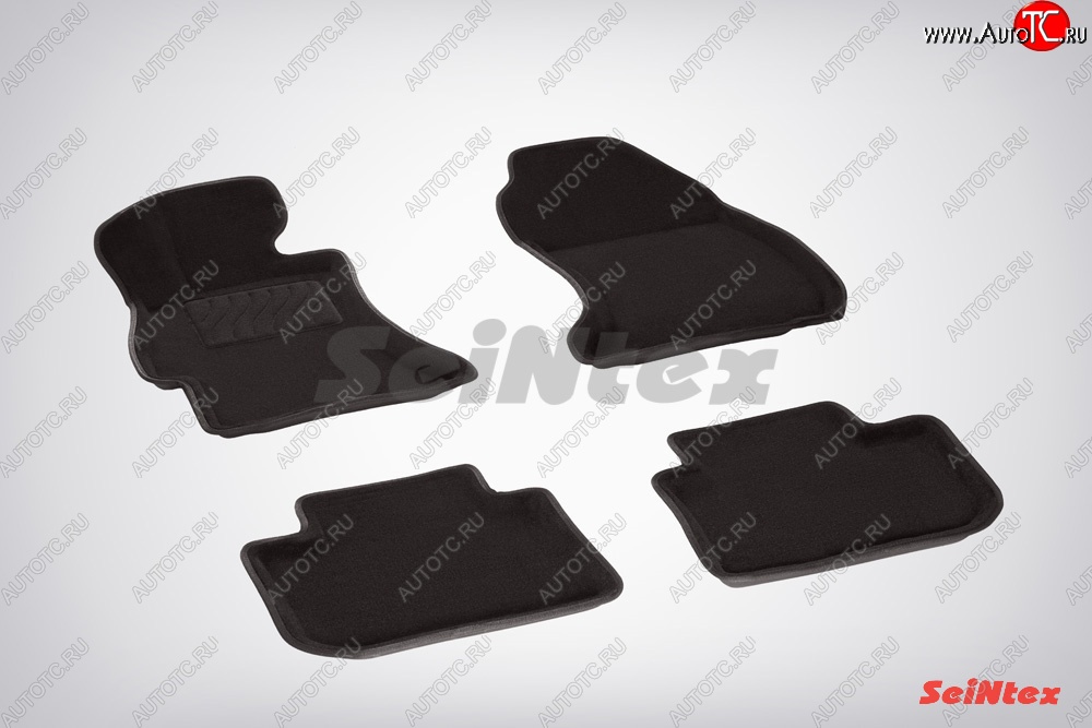 4 999 р. Износостойкие коврики в салон 3D SUBARU XV черные (компл) Subaru XV GP/G33 дорестайлинг (2012-2016)
