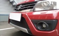 Сетка на бампер Russtal (черная) Suzuki Grand Vitara JT 5 дверей 2-ой рестайлинг (2012-2016)