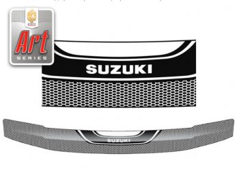 2 349 р. Дефлектор капота CA-Plastiс  Suzuki Escudo ( 5,  3) (2006-2012) (Серия Art серебро). Увеличить фотографию 1