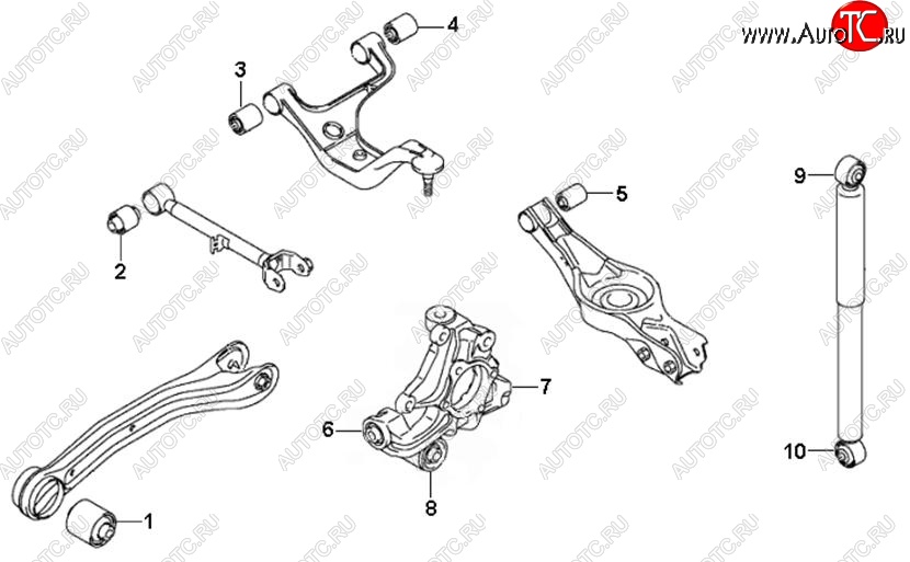 Сайлентблоки на Suzuki Grand Vitara : 1, 2 - , , , , , , , 