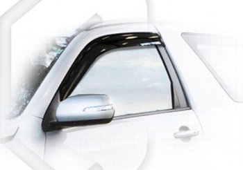 1 899 р. Дефлектора окон CA-Plastic  Suzuki Grand Vitara  JT 3 двери (2005-2008) (Classic полупрозрачный, Без хром.молдинга). Увеличить фотографию 1