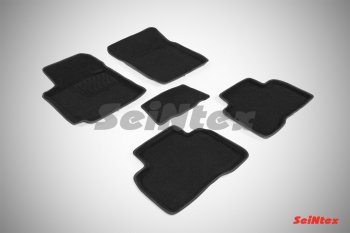 Комплект 3D ковриков в салон (ворсовые / чёрные) Seintex Suzuki Grand Vitara JT 3 двери 1-ый рестайлинг (2008-2012)