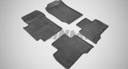 Износостойкие коврики в салон с рисунком Сетка (5 дв.) SeiNtex Premium 4 шт. (резина) Suzuki Grand Vitara JT 5 дверей 2-ой рестайлинг (2012-2016)