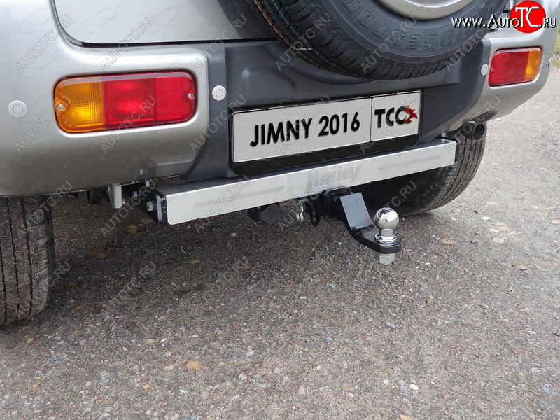 17 299 р. Фаркоп (тягово-сцепное устройство) TCC (надпись Jimny)  Suzuki Jimny  JB23/JB43 (2012-2018) (Оцинкованный, шар E - оцинкованный)
