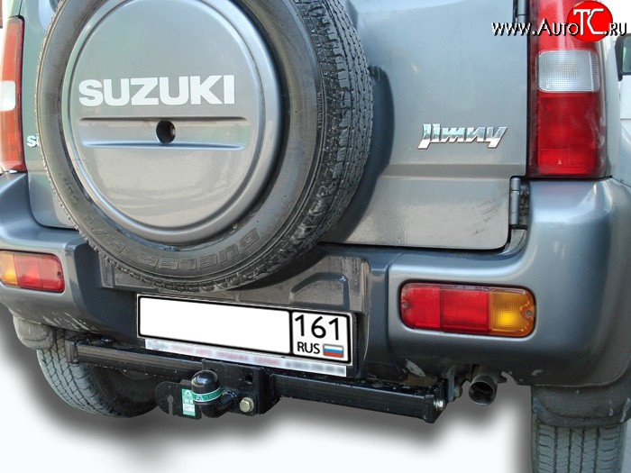 6 499 р. Фаркоп Лидер Плюс (до 1200 кг)  Suzuki Jimny  JB23/JB43 (1998-2001) (Без электропакета)