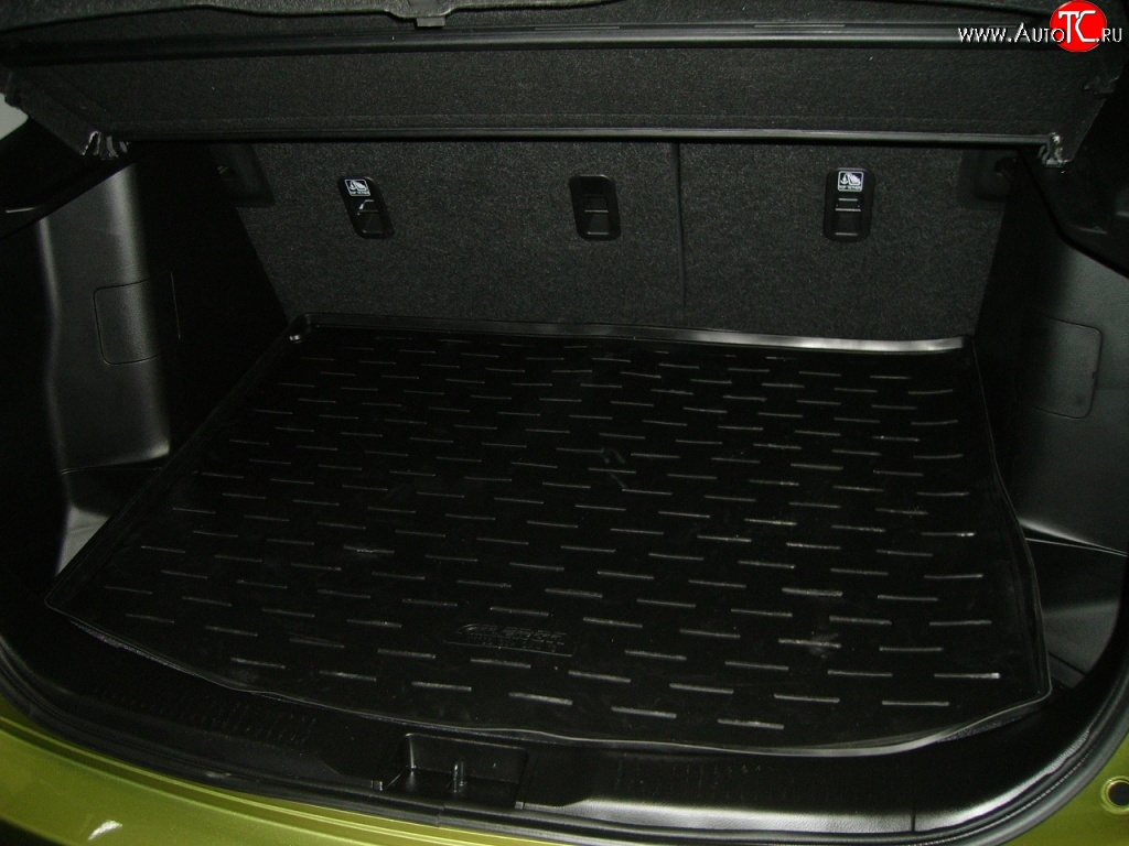1 099 р. Коврик в багажник (2 кармана) Aileron (полиуретан) Suzuki SX4 JYB, JYA хэтчбэк дорестайлинг (2013-2016)