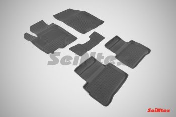 Износостойкие резиновые коврики в салон с высоким бортом Seintex Suzuki Vitara LY дорестайлинг (2015-2019)